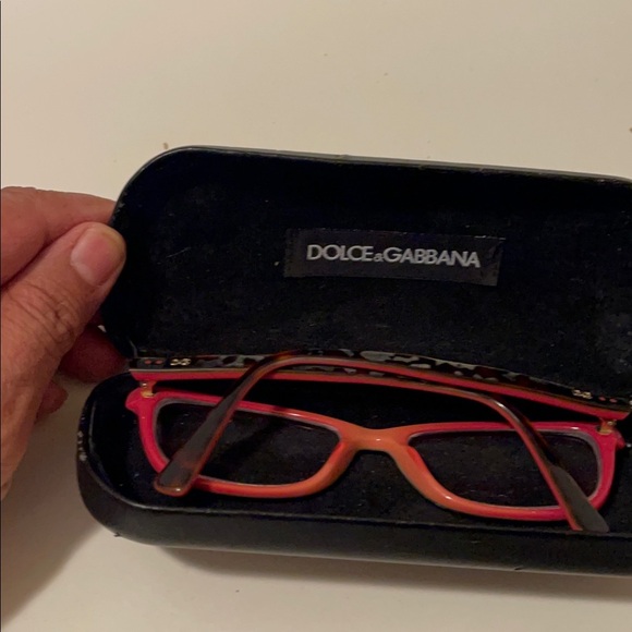 Doloc Gabbana beautiful eyeglasses red and brown - Picture 1 of 16